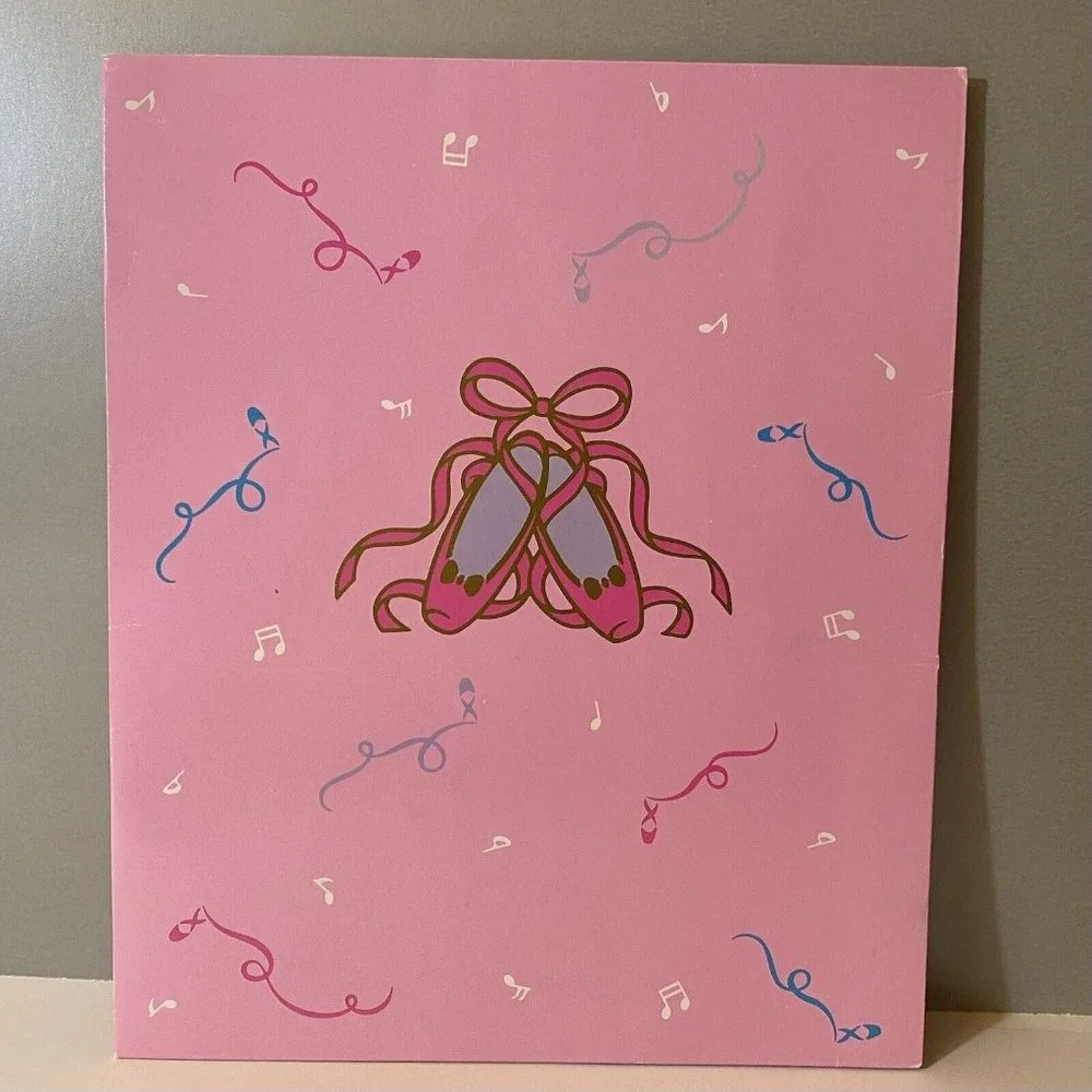 Vintage Sanrio 1989 Folder Petit Plie Ballet Slippers Pocket Portfolio